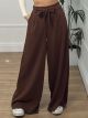 Crep Wide Pants/Chocolat