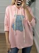 Viscose Teddy Sweatshirt/Pink