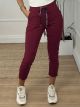 Elastic Pants Drawstring NEW/Dark Red