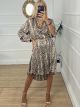 Satin Semizie Animal Dress/Snakeskin