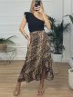 Midi Wrap Skirt/Leopard 2