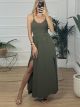 Backless Bow Dress/Khaki