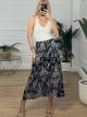Midi Wrap Skirt/Black1