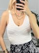 Knitted Top Tr/White