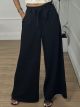 Crep Wide Pants/Black