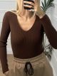 Ve Viscose Knitted Top-NEW/Camel