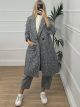 Boucle Double Buttons Coat/Grey