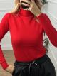 Viscose TurtleNeck Top/Red