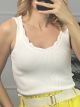 Knitted Waves Top/White