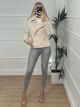 Short Zipper Coat/Beige