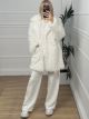 Midicut Fur Coat/White