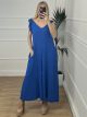 Ruffle Jumpsuit WP/Blue Royal