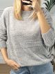 Chenille RoundNeck Sweater/Grey