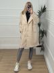 Boucle Buttons Coat Ws/Beige