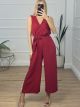 Sleeveless Jumpsuit/Burgundy