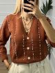 Pearl Lines Cardigan/Ecai