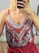 Lingerie Satin Top/Burgundy
